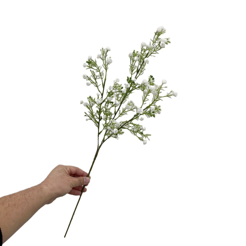 Τεχνητά άνθη Gypsophila (Baby's Breath), τριών κλώνων μίσχος, πλαστικό με απαλό κόλλα, τεχνικές διαμόρφωσης και έγχυση χύτευσης, για γάμους, εξωτερικούς χώρους, φωτογραφικά αξεσουάρ και οικιακή διακόσμηση