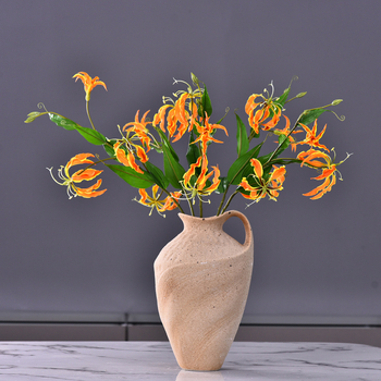 Lan Jin Τεχνητό Κρίνο – Πολυτελές Πλαστικό Λουλούδι για Γάμους, Διακόσμηση Λόμπι Ξενοδοχείου και Αξεσουάρ Φωτογράφισης