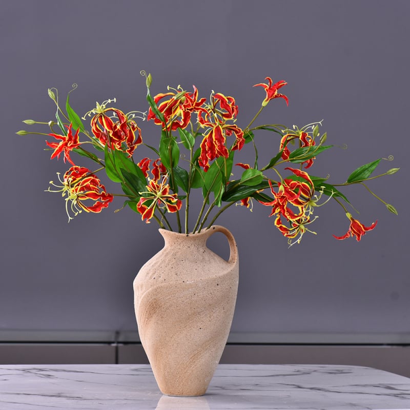 Lan Jin Τεχνητό Κρίνο – Πολυτελές Πλαστικό Λουλούδι για Γάμους, Διακόσμηση Λόμπι Ξενοδοχείου και Αξεσουάρ Φωτογράφισης