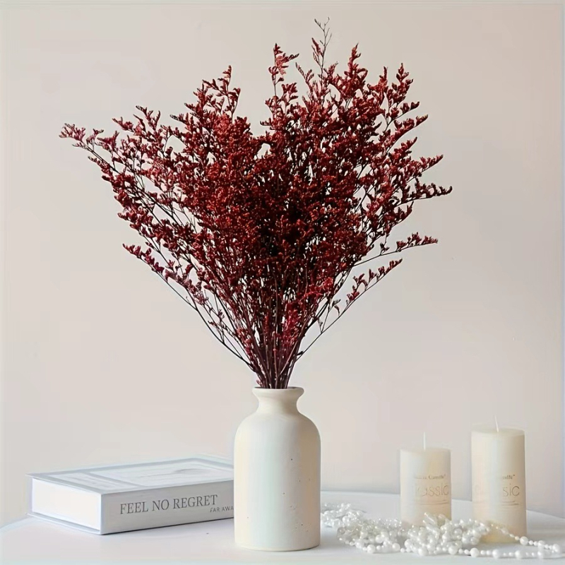 Szerelmes fű ágak, szárított virágok, festetlen, papírdobozos csomagolás