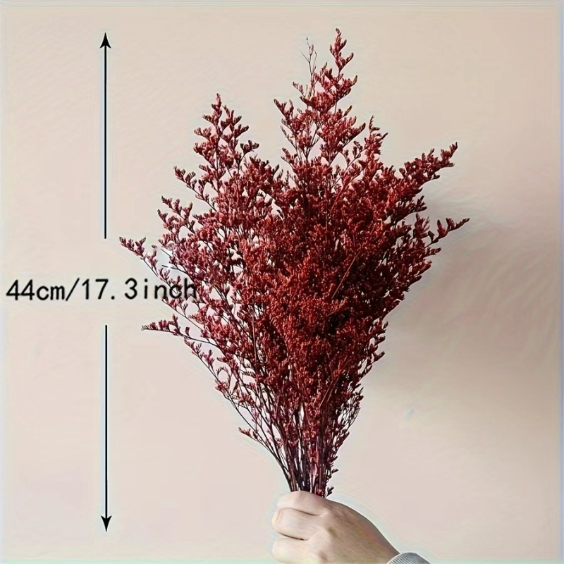 Szerelmes fű ágak, szárított virágok, festetlen, papírdobozos csomagolás