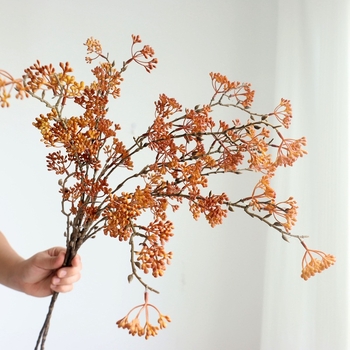 Μακρύς μίσχος πλαστικό ψεύτικο λουλούδι με διακοσμητικά φρούτων και μούρων για γάμο, εξωτερικούς χώρους, αξεσουάρ φωτογράφισης και διακόσμηση σπιτιού