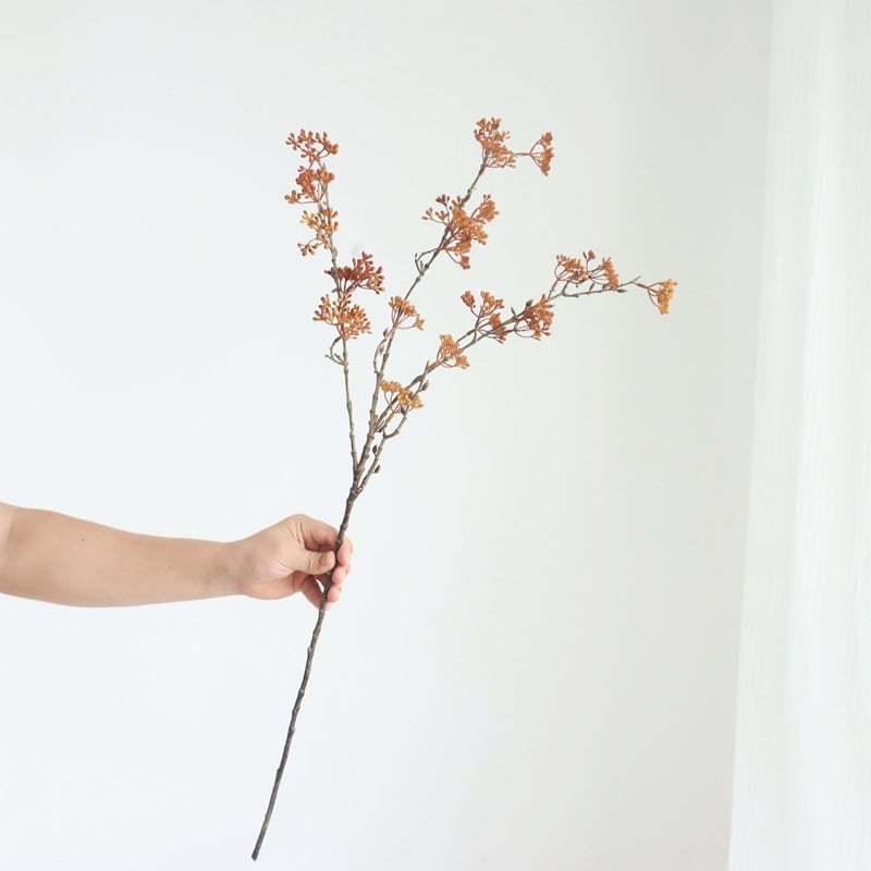 Μακρύς μίσχος πλαστικό ψεύτικο λουλούδι με διακοσμητικά φρούτων και μούρων για γάμο, εξωτερικούς χώρους, αξεσουάρ φωτογράφισης και διακόσμηση σπιτιού