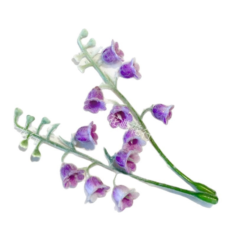 Kit DIY pentru Flori Veșnice – buchet artificial cu flori flokate pentru decorul casei, gata de cadou (Cod: Gf 16107 b; Material: Alte; Varietate: Lily; Ocazii de cadou: Absolvire, Suvenir de călătorie, Întâlnire la petrecere)
