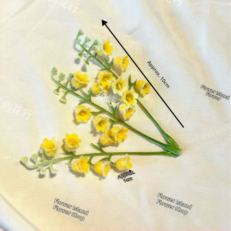 Kit DIY pentru Flori Veșnice – buchet artificial cu flori flokate pentru decorul casei, gata de cadou (Cod: Gf 16107 b; Material: Alte; Varietate: Lily; Ocazii de cadou: Absolvire, Suvenir de călătorie, Întâlnire la petrecere)