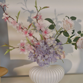 Vază ceramică cu Peony, decor floral pentru masă, utilizare casnică