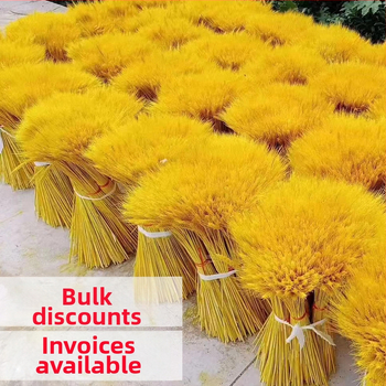 Žāvēti ziedi — kviešu ausu ziedi, kviešu salmiņa krizantēma, žāvētas lapu vēnas, krāsots, pušķa dekors