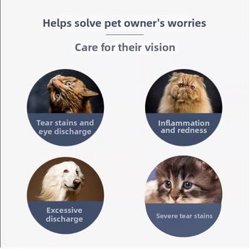 Guazhou mu μαντηλάκια καθαρισμού ματιών για γάτες και σκύλους, αφαίρεση δακρύων, 120 τεμάχια