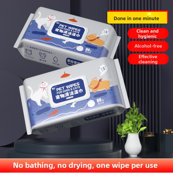 Υγρά μαντηλάκια καθαρισμού γάτας Jianhe, 32 τεμάχια, καθαρισμός σώματος, αυτιών και ματιών, αφαίρεση δακρύων