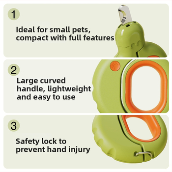 Janie Cat Clește de unghii pentru pisici și pila de unghii cu LED, pentru pisici, 1 buc.