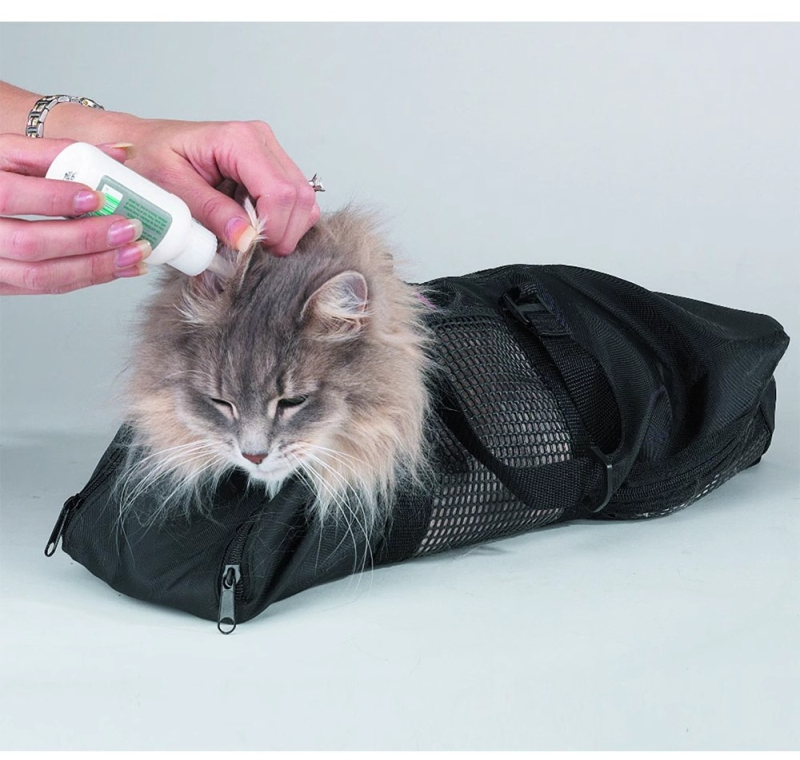 Τσαντα Μπάνιου Γάτας για χορήγηση φαρμάκων και προστασία από γρατζουνιές, σακούλα καθαρισμού για γάτες, 40 τεμάχια ανά κουτί, μη εισαγόμενο