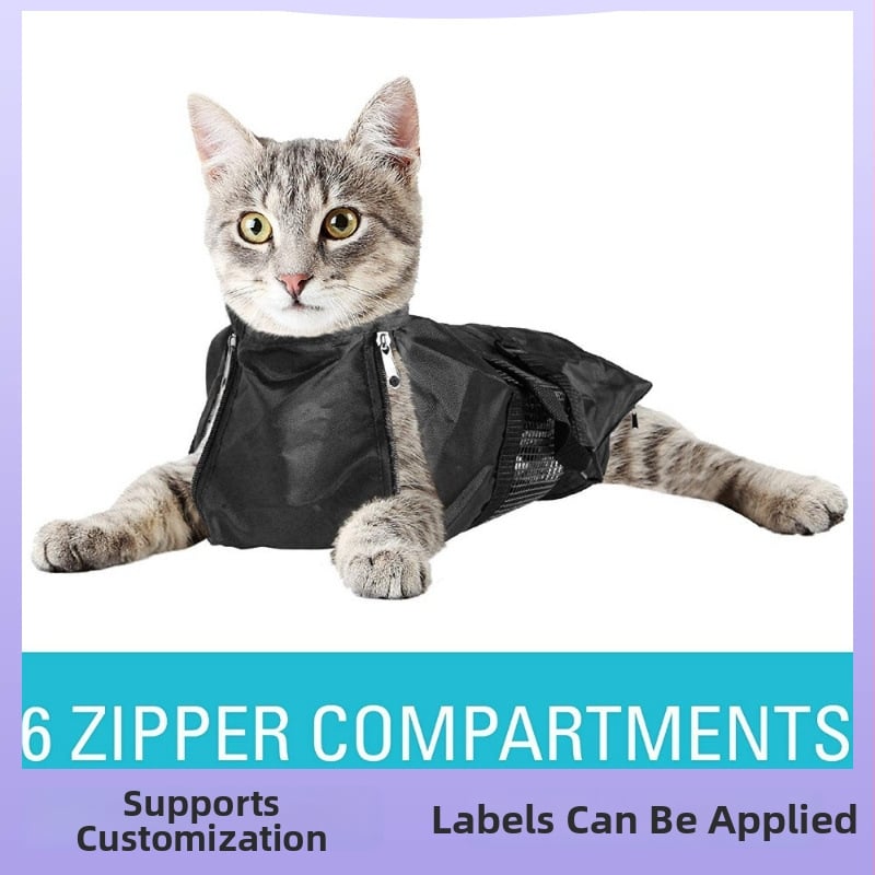 Τσαντα Μπάνιου Γάτας για χορήγηση φαρμάκων και προστασία από γρατζουνιές, σακούλα καθαρισμού για γάτες, 40 τεμάχια ανά κουτί, μη εισαγόμενο