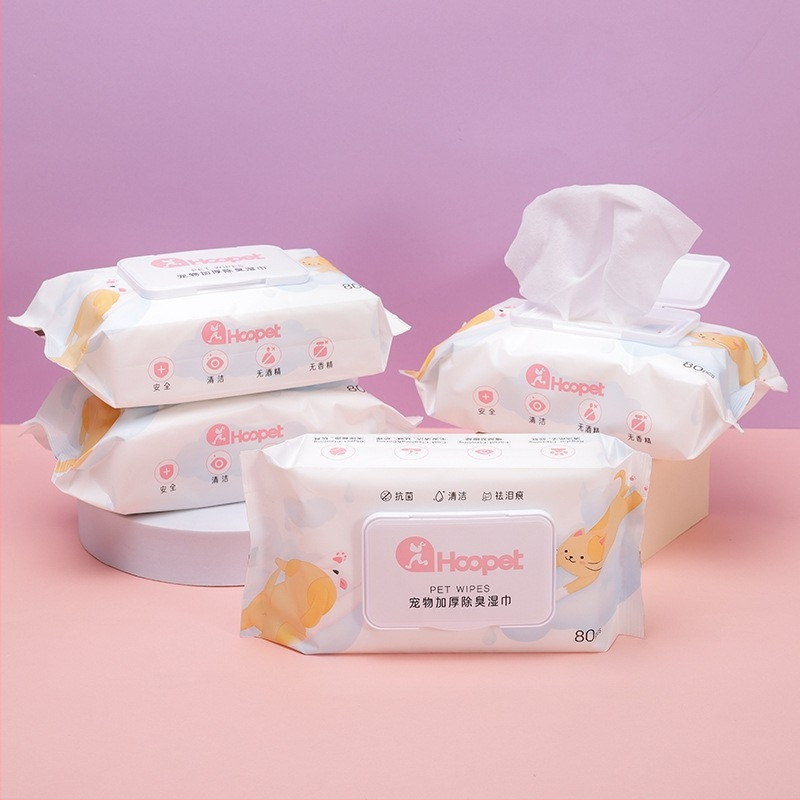Vlhnké obrúsky pre domáce zvieratá – čistenie očí mačky, čistenie labiek psa, náhodné balenie, bez dovozu