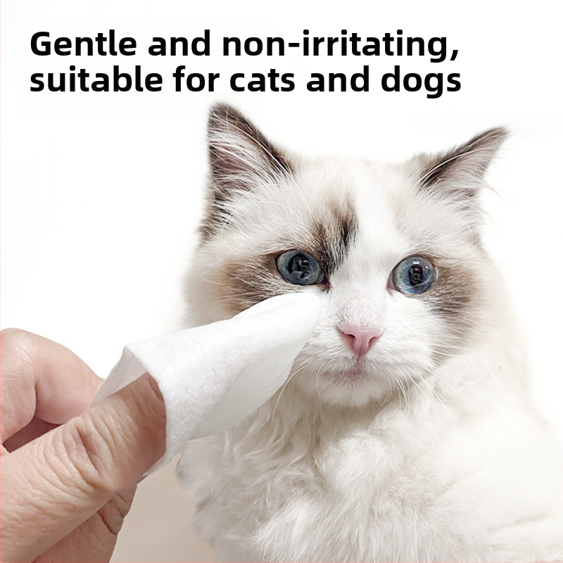 Υγρά μαντηλάκια για κατοικίδια – για σκύλους και γάτες, καθαρισμός δακρύων και περιοχής πρωκτού, απαλές