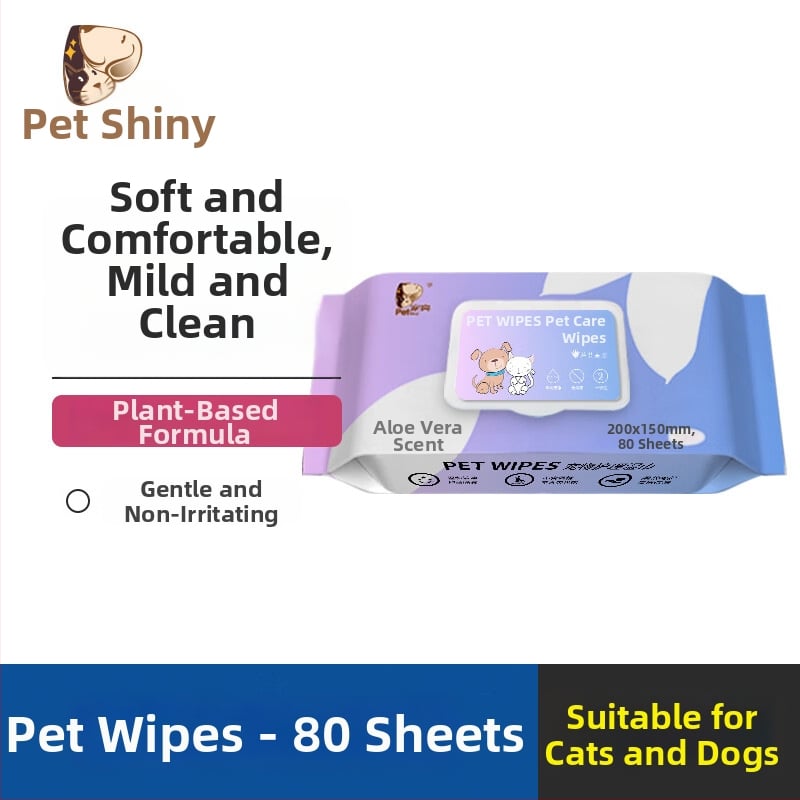 Υγρά μαντηλάκια για κατοικίδια – για σκύλους και γάτες, καθαρισμός δακρύων και περιοχής πρωκτού, απαλές