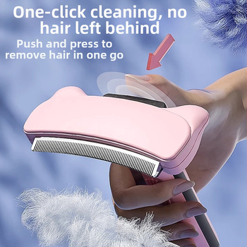 Χτένα απομάκρυνσης τριχώματος για γάτες με μακριά μαλλιά – χωρίς πλύσιμο, επαγγελματικής ποιότητας