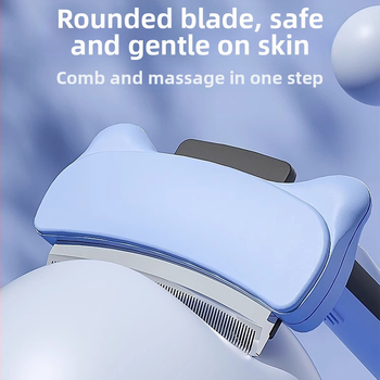 Χτένα απομάκρυνσης τριχώματος για γάτες με μακριά μαλλιά – χωρίς πλύσιμο, επαγγελματικής ποιότητας