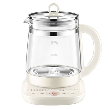 Supor Health Pot SW-15YJ33C, stikla korpuss, 220V, 500–1000W, pieskārienu vadība