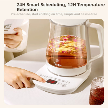 Veselības pods MK-Y12Q, stikla korpuss, tilpums 1-1.5L, 220V, 500-1000W