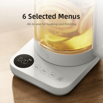 Ceainic Sănătos N1 1.5L – corp din sticlă, rezervor interior din sticlă, 500–1000W, 220V