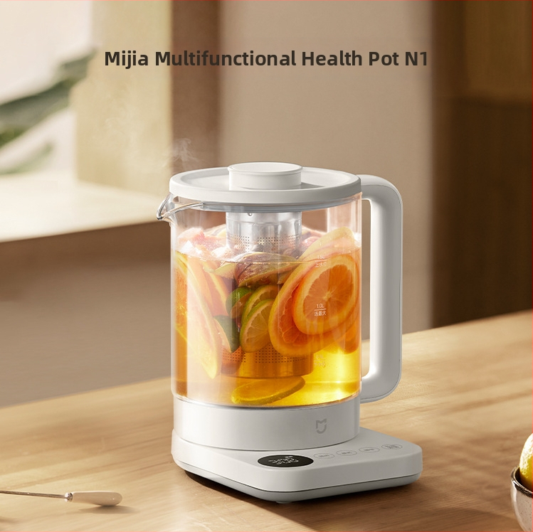 Ceainic Sănătos N1 1.5L – corp din sticlă, rezervor interior din sticlă, 500–1000W, 220V