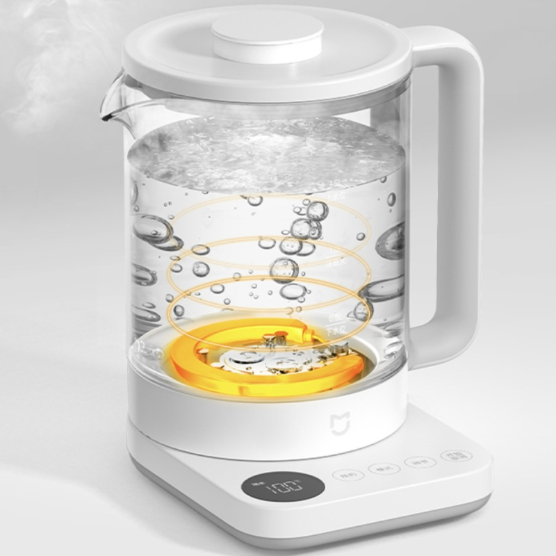 Ceainic Sănătos N1 1.5L – corp din sticlă, rezervor interior din sticlă, 500–1000W, 220V