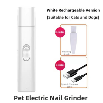 Ηλεκτρικό λίμα νυχιών για γάτες – επαναφορτιζόμενο, σιωπηλό εργαλείο περιποίησης κατοικίδιων