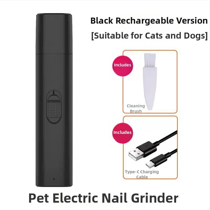 Ηλεκτρικό λίμα νυχιών για γάτες – επαναφορτιζόμενο, σιωπηλό εργαλείο περιποίησης κατοικίδιων