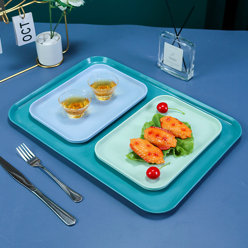 Ορθογώνιος δίσκος από άχυρο σιταριού, νορδικός στυλ, με εκτυπωμένο λογότυπο, εξατομικεύσιμο