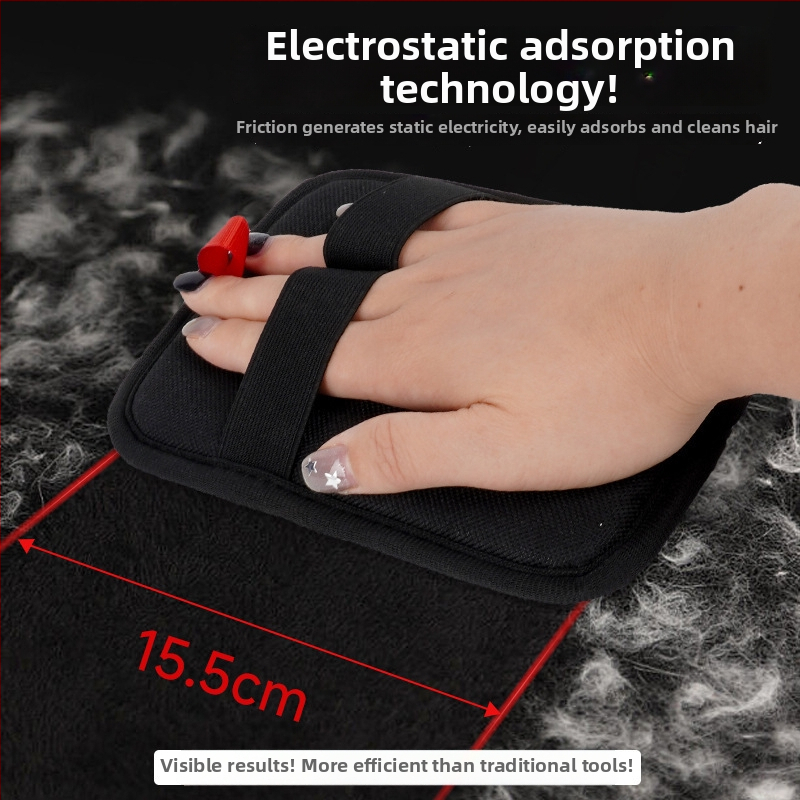 Kaķu matu noņemšanas cimdi ar statisku lādiņu — divvirzienu matu noņemšana, suka-ķemme, kastē 200 gab.