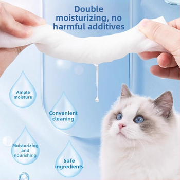 KOJIMA Βούρτσα μπάνιου και μασάζ για γάτες – γάντια καθαρισμού πατουσών χωρίς νερό