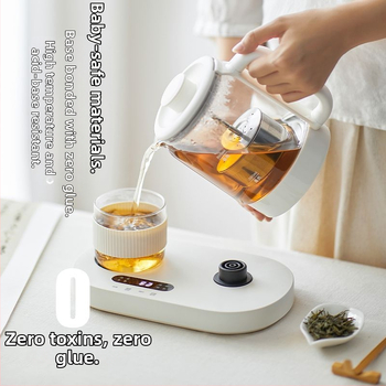 Olk-tk01 Health Pot mini čajník so skleneným telom, objem do 1 l, výkon 500–1000 W, 220 V