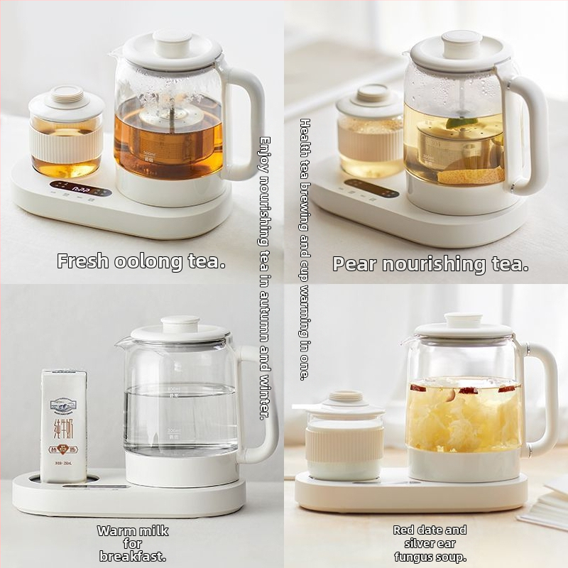 Olk-tk01 Health Pot mini čajník so skleneným telom, objem do 1 l, výkon 500–1000 W, 220 V