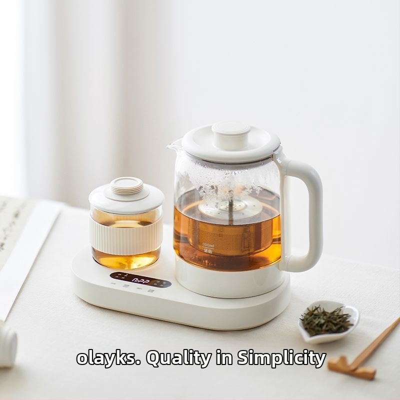 Olk-tk01 Health Pot mini čajník so skleneným telom, objem do 1 l, výkon 500–1000 W, 220 V