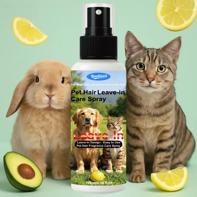 Macska szőrzet ápoló spray – Kineshinex magánmárka, illatosító és a szőr símítását segítő olaj