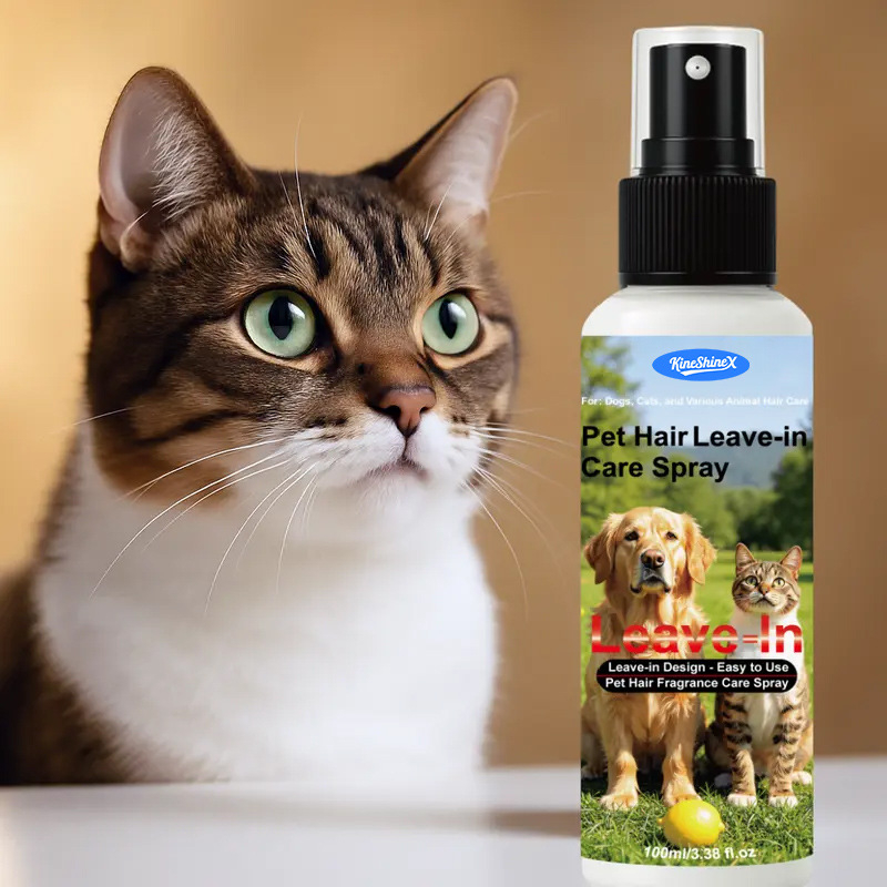 Macska szőrzet ápoló spray – Kineshinex magánmárka, illatosító és a szőr símítását segítő olaj