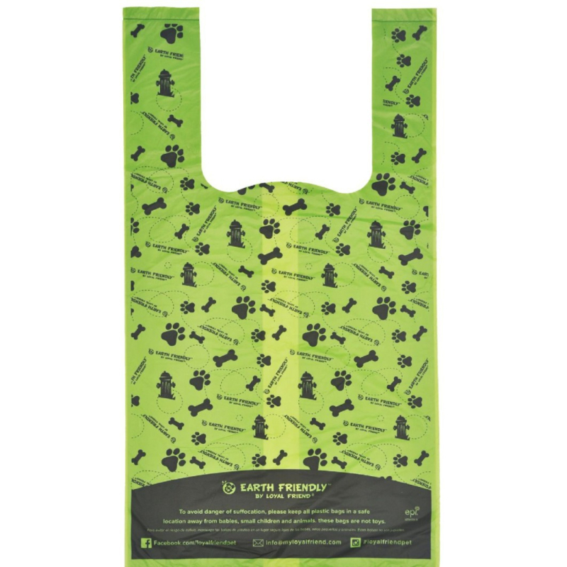 Torbe za otpad kućnih ljubimaca za pse i mačke, u stilu prsluka, guste biološki razgradive PE vrećice