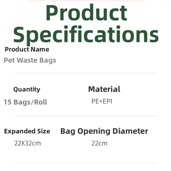 Pungi în rolă pentru gunoiul câinilor, biodegradabile, îngroșate, fără importuri