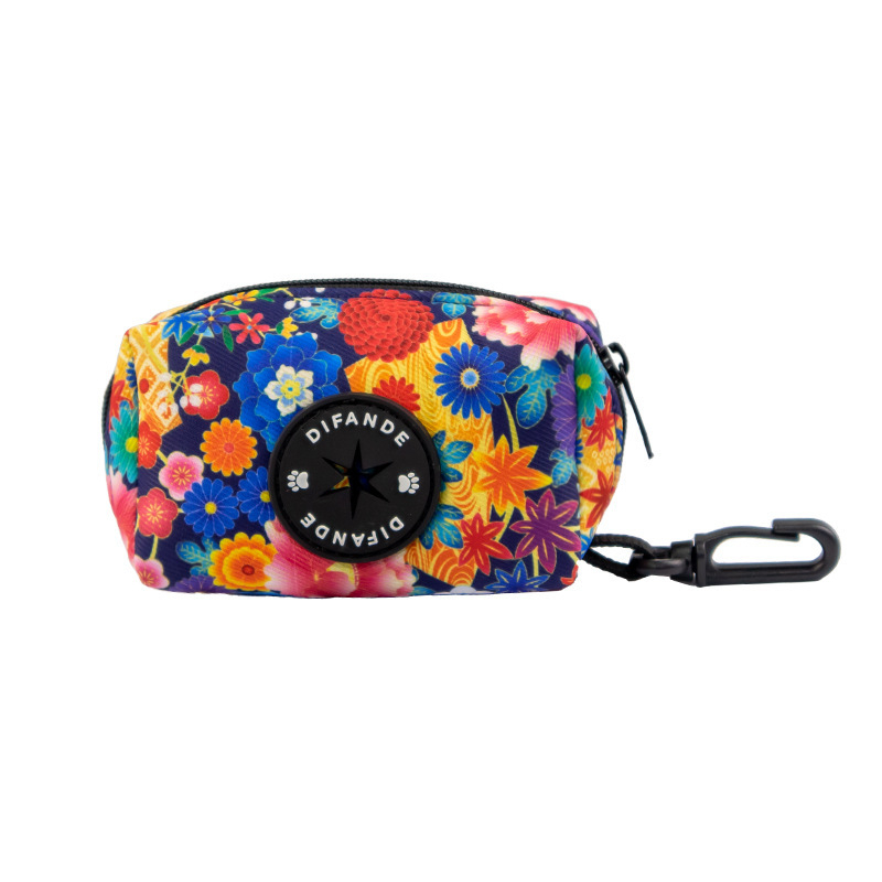 Διανομέας σακουλών σκύλου με συνεχή ροή, πολυεστέρας, κανονικού πάχους, φορητός, με εκτυπωμένο σχέδιο