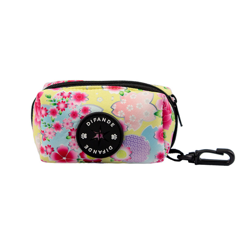 Διανομέας σακουλών σκύλου με συνεχή ροή, πολυεστέρας, κανονικού πάχους, φορητός, με εκτυπωμένο σχέδιο