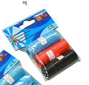 Σακούλες αποβλήτων κατοικίδίων μιας χρήσης, τύπος ρολού, Υλικό PE, Κανονικό Πάχος