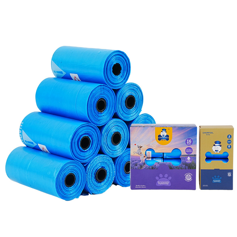 Σακούλες αποβλήτων κατοικίδιων για σκύλους και γάτες – μιας χρήσης σακούλες καθαρισμού, με επίπεδο άνοιγμα, HDPE+EPI, κανονικού πάχους