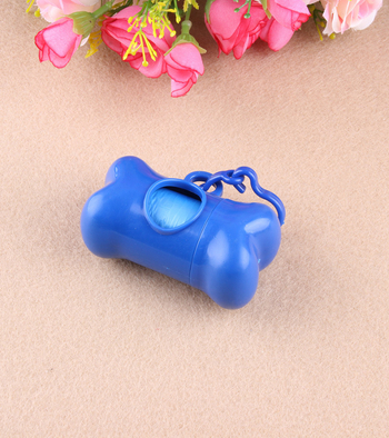 Κουτί απορριμμάτων σε σχήμα κόκαλου, πλαστικό, φορητό, με συμπεριλαμβανόμενες σακούλες απορριμμάτων, συσκευασία 250 τεμάχια