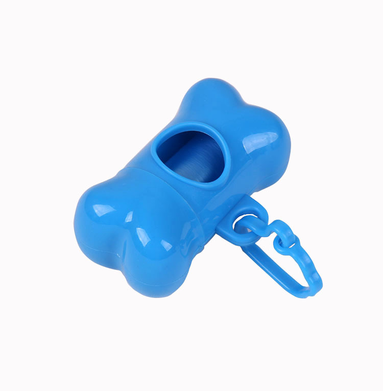 Κουτί απορριμμάτων σε σχήμα κόκαλου, πλαστικό, φορητό, με συμπεριλαμβανόμενες σακούλες απορριμμάτων, συσκευασία 250 τεμάχια