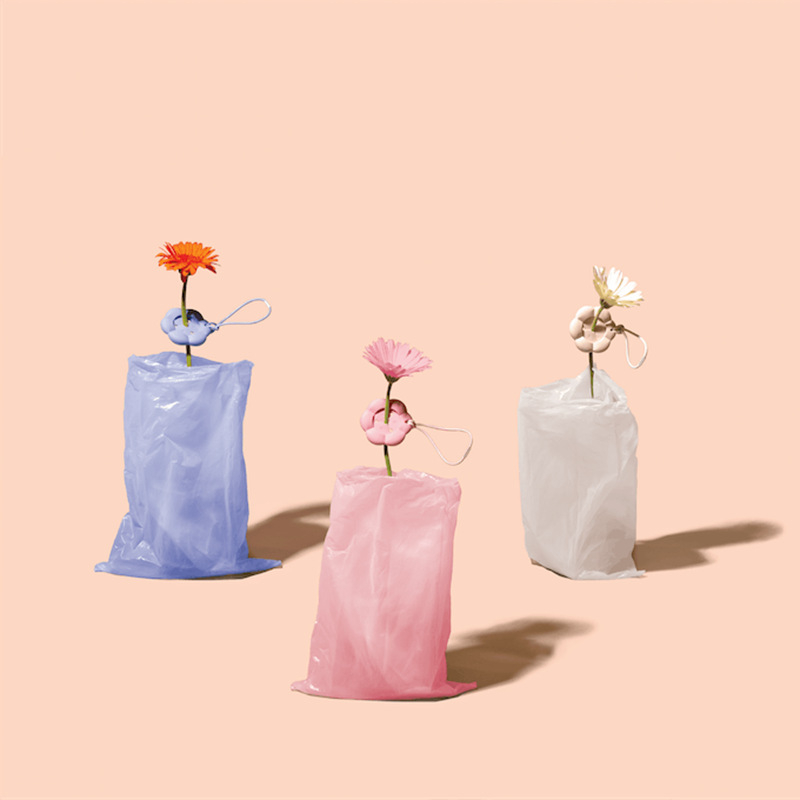 Κράτης σιλικόνης για σακούλες περιττωμάτων κατοικιδίων με hands-free κλιπ – επίπεδη είσοδος, κανονικό πάχος