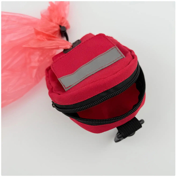 Φορητός διανομέας σακουλών περιττωμάτων σκύλου και θήκη αποθήκευσης για βόλτες, κρεμάμενο σε λουρί (Υλικό: Άλλο; Πάχος: Κανονικό; Στυλ: Φορητό)