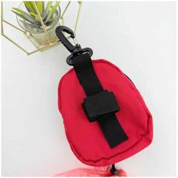 Φορητός διανομέας σακουλών περιττωμάτων σκύλου και θήκη αποθήκευσης για βόλτες, κρεμάμενο σε λουρί (Υλικό: Άλλο; Πάχος: Κανονικό; Στυλ: Φορητό)