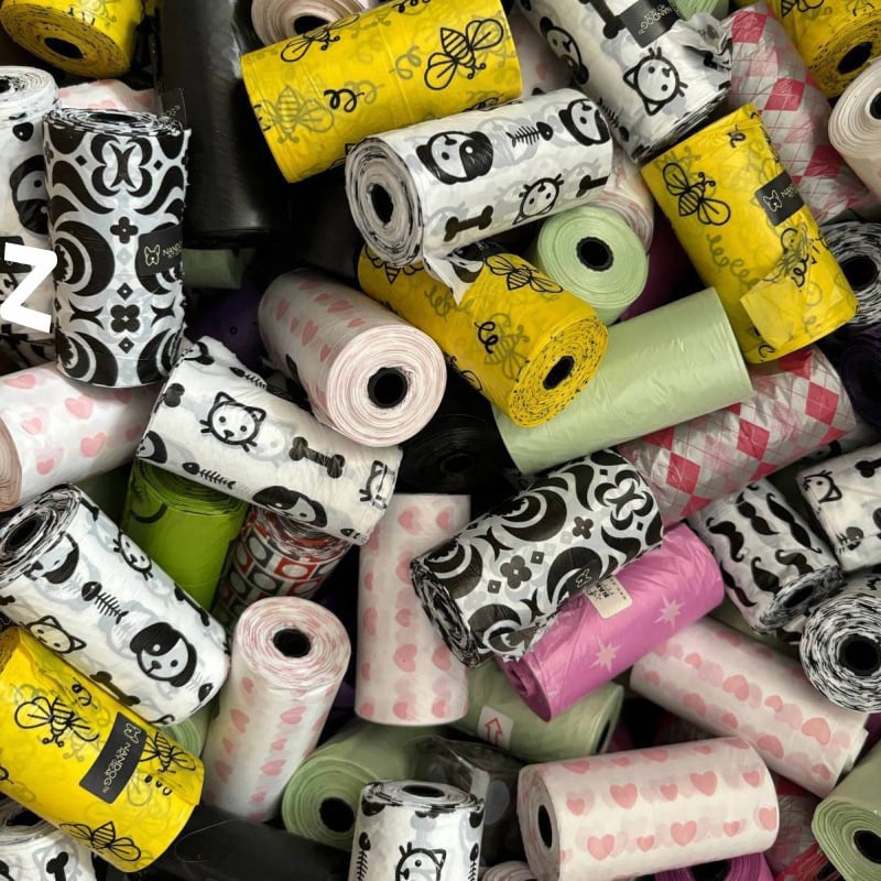 Egyszer használatos kisállati ürülékzsákok – vastag, kézi kivitelű, kutyák és macskák számára