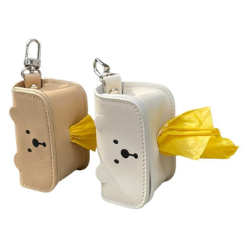 Kožni dispenser vrećica za kućne ljubimce – prenosni, visi dizajn, PU materijal, kontinuirani valjak