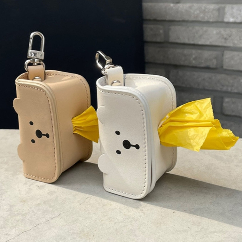 Kožni dispenser vrećica za kućne ljubimce – prenosni, visi dizajn, PU materijal, kontinuirani valjak